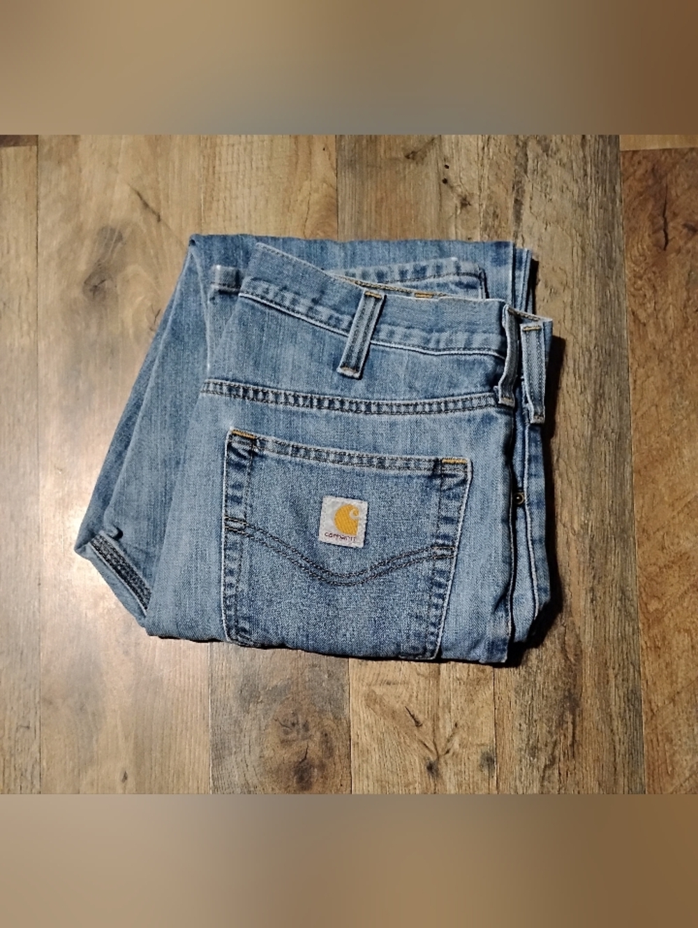 Carhartt Straight Traditional Fit Light Wash Jeans Men's Size: 33/32